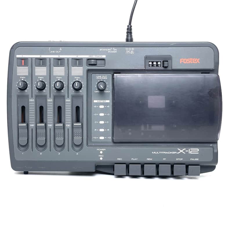 Fostex  X-12 w/ Universal power supply Multitracker 2000s  y2k 4-Track Cassette Recorder image 1