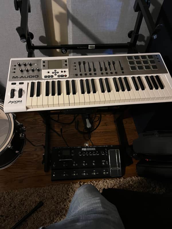 M-Audio Axiom AIR 49 Key USB MIDI Keyboard Controller 2010s - White image 1
