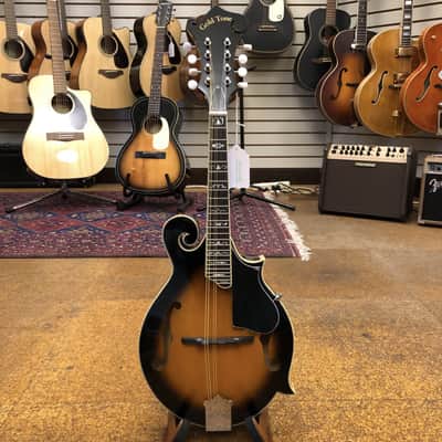 Gold Tone GM-35 F-Style Mandolin High Gloss Tobacco Sunburst w/Hard Case image 4