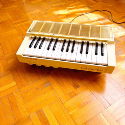 Hohner Organetta 3 - Portable Armonio and Organ from 1950s fully working! Ivory and Gold edition! Made in Germany! image 19