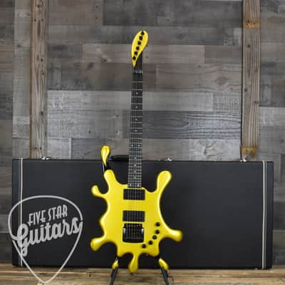 Pre-Owned Big H Design Splatocaster - Metallic Yellow with Hard Shell Case image 14
