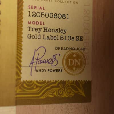 Taylor Trey Hensley Gold Label 510e Special Edition image 10