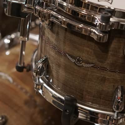 Tama 12/14/18" Star Bubinga Drum Set - Pewter Blue Australian Acacia image 8