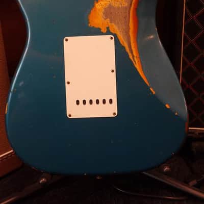 Fender Custom SHop '61 Stratocaster Heavy Relic Aged Ocean Turquoise over 3CS image 5