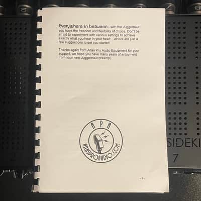 APA Juggernaut 500 Mic Pre/Di Pair image 11