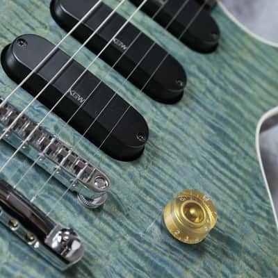 Kz Guitar Works    Solid-T 3S11 T.O.M (Kz One Solid 3S11 T.O.M)  (USED)  -See-Through WATER BLUE- image 9