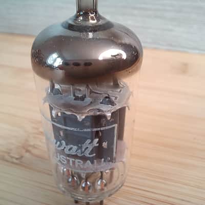 Very nice and rare NOS 60's or early 70's Miniwatt Philips 12AX7 ecc83 Made in Australia, very strong Orange Hiwatt Marshall image 3