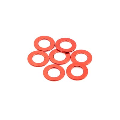 Tone Ninja TuneHues TH-200 Tuner Post Washers, Red, set of 7