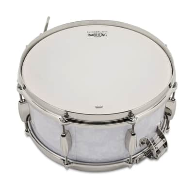 Slingerland Gene Krupa Radio King Limited 6.5x14" Snare Drum #44 of 200 SLFP6514SMK016-LTD White Marine Pearl image 6