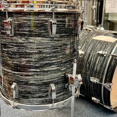 Ludwig Classic Maple Fab 3 Piece Shell Pack, Vintage Black Oyster - Floor Display image 5