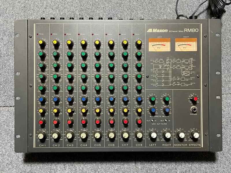 Maxon RM-804X アナログミキサー 「NCNR」 Maxon (Ibanez) RM-80 8-channel Mixer Vintage | Reverb Canada