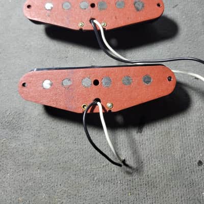 1982 Fender Red Bottom Stratocaster Pickups (Pair)  5.66k / 5.80K - Fullerton / JV Japan