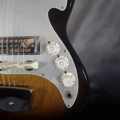 Zenon Vintage, Rare, Model ES70 Electric Guitar, Made in Japan 1965, Tobacco Burst image 5