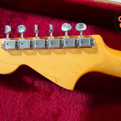 1991 Fender Japan MG69 ’69 Mustang Vintage White MIJ FujiGen Tweed HSC image 7