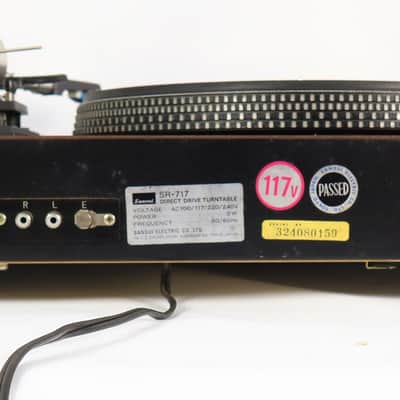 Sansui SR-717 Direct Drive Turntable w/ Dust Cover Record Player image 11