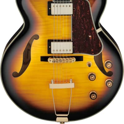 Ibanez "AF95FM AYS" Hollow Body, Antique Yellow Sunburst image 2