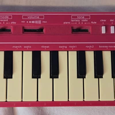 Casio PT-1 29-Key Mini Synthesizer 1982 - 1988 - Pink image 8