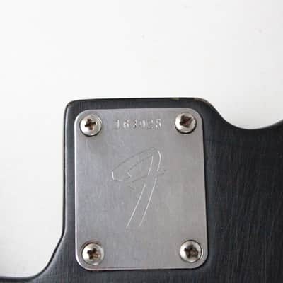 1966 Vintage Fender Precision Bass Project BODY Lightweight 4.4 LBS ~Refin~ Black PBass 1960s USA w/Original Neck Plate image 17