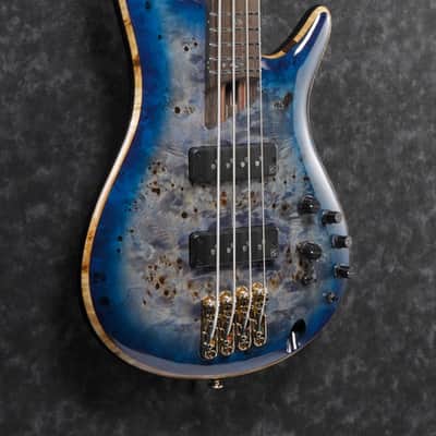 Ibanez SR Premium 4 String Electric Bass w/Bag - Cerulean Blue Burst (SR2600CBB) image 5