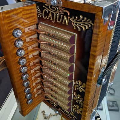 Accordion Cajun Custom Hand Made Key of "C" John Roger Louisiana image 1