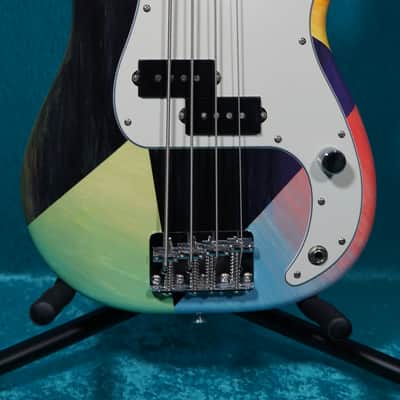 Fender Precision Bass Short Scale Mini vintage 2003 Hand Painted made in Mexico Mexican MIM P image 1