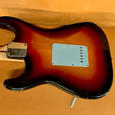 Fender Stratocaster with Old & Original Maple Neck 1959 - Sunburst Very Old Refin image 12