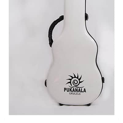 PukanaLa Model FG-C-WH White Concert Ukulele Fiberglass Hardshell Case image 2