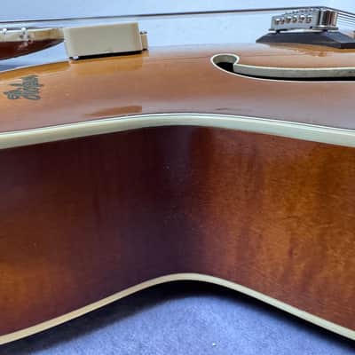 Hofner 4550 S - 1950s archtop guitar - fretjob, electrified, player image 10