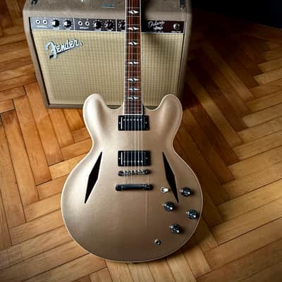 2015 Gibson Dave Grohl DG 335 Trini Lopez Gold Metallic image 18