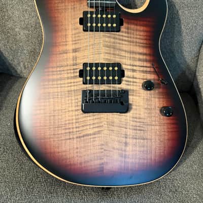 Ernie Ball Music Man Rabea Massaad Signature Sabre 2024 - Present - Vileblood Burst image 3