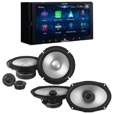 Alpine iLX-W670+S2-S65C+S2-S69+TW500+BT1700 Digital Multimedia Receiver & 1 Pair Type S 6.5" Component Speakers and 1 Pair Type S 6x9 Coax + Accessory Bundle image 2