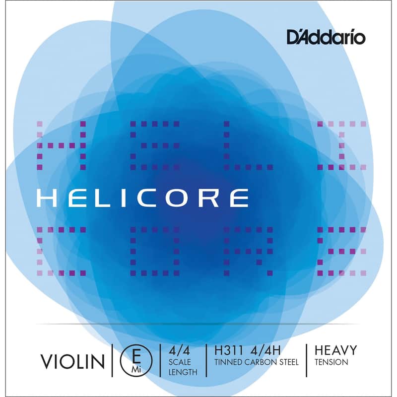D'Addario H311 4/4H-B10 Helicore 4/4 Violin String - E (Heavy) (10) image 1