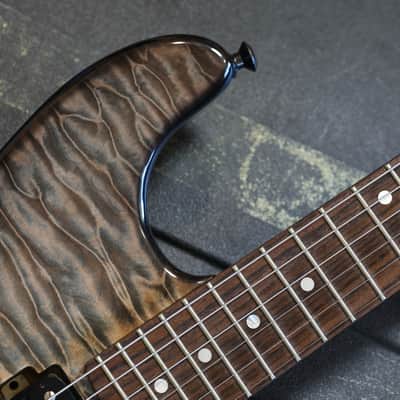 2013 Chris Campbell Custom Shop Super Strat Owned & Played by Fish Electric Guitar Grey Quilt + OHSC image 3