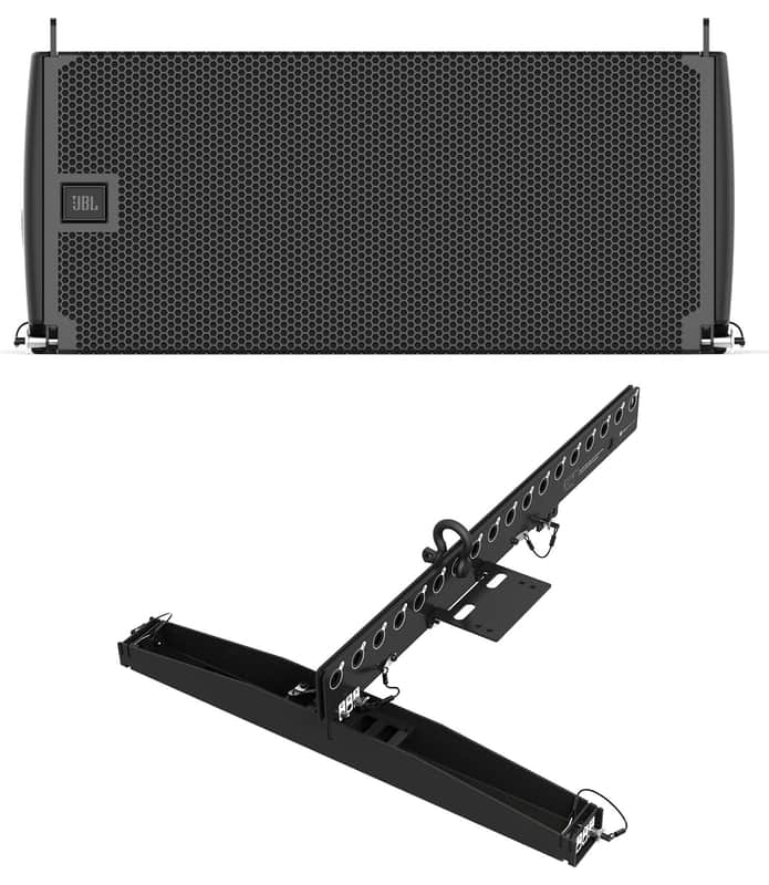 JBL SRX910LA Dual 10" 2-Way Powered Line Array Column Speaker+Array Frame image 1