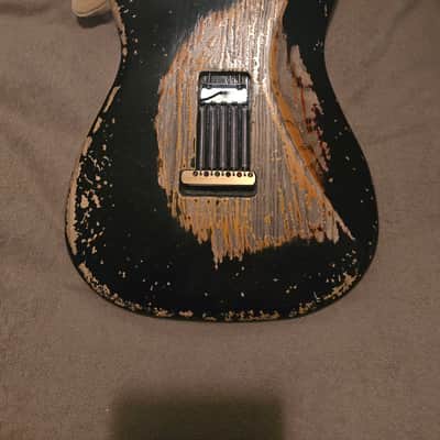 MJT Stratocaster 2020s - Black over Sunburst image 11