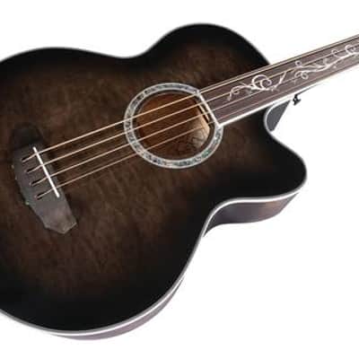 Michael Kelly Dragonfly 4 Fretless Acoustic Bass with Smoke Burst Finish image 4