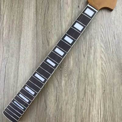 Roasted Maple Wood Jaguar Style Guitar Neck, Rosewood 22 Frets Fingerboard image 1