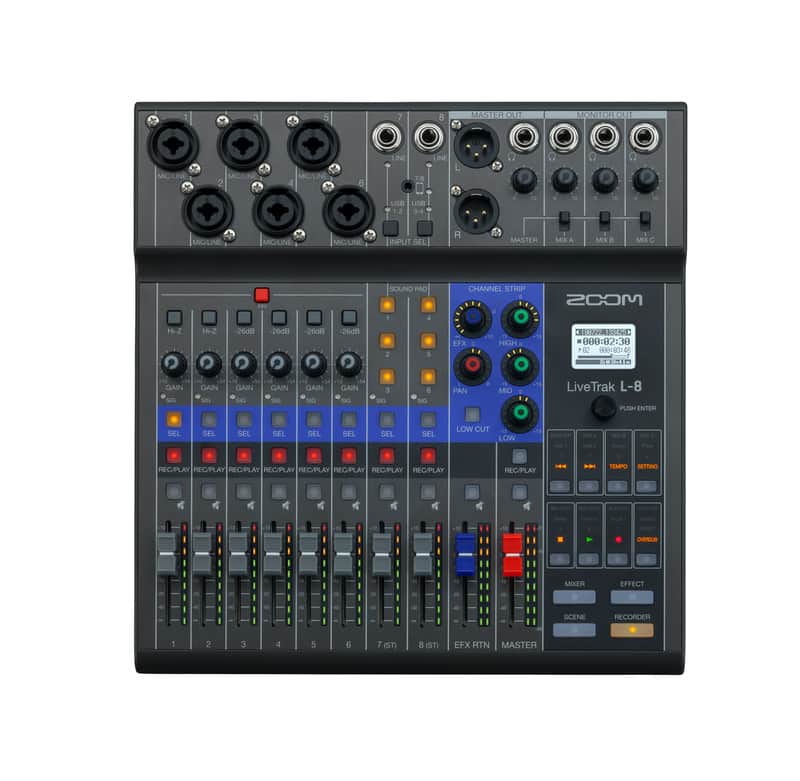 Zoom LiveTrak L-8 Digital Mixer / Recorder image 1