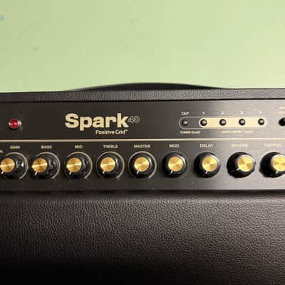 Positive Grid Spark 40 40-Watt 2x4" Modeling Guitar Combo 2020 - Present - Black imagen 3