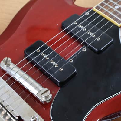 1991 Greco Japan SS-600S SG Special w/Vibrola (Cherry Red) image 5