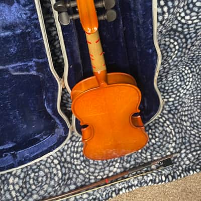 1992 Glaesel Shop Model V130 1/2 Half size violin outfit - a copy of the 1713 Antonius Stradivarius - made in romania image 9
