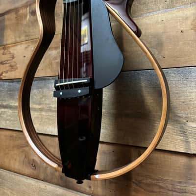Yamaha SLG200S Silent Guitar - Crimson Red Burst w/ Case image 3