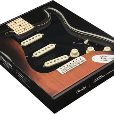 FENDER - Pre-Wired Strat Pickguard Original 57/62 SSS Black 11 Hole PG - 0992345506 image 3