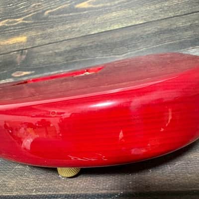 90s Charvel CST-060-SSH Stratocaster Body Ash See-throw Red/Plate Made in Japan image 17