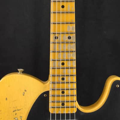 Mint Fender 1954 Telecaster Super Heavy Relic Super Faded Aged Nocaster Blonde 1-Piece Rift Sawn Maple Neck Fingerboard image 5
