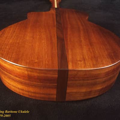 Handcrafted 5 String Baritone Ukulele, Hawaiian Koa, Cutaway, Soft-bag, Bruce Wei UC19-2005 image 3
