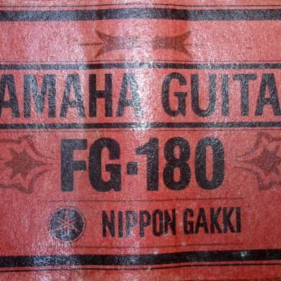 1972 Yamaha FG180 Red Label Nippon Gakki+Rocket Case image 24