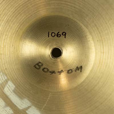 1950s Zildjian 15" A Small Stamp Hi Hat Cymbals 1011g 1069g image 10
