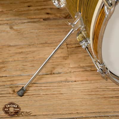 Tempro (MIJ) 12/16/20/5.5x14 4pc Kit Gold Grain Pearl Late 60s image 8
