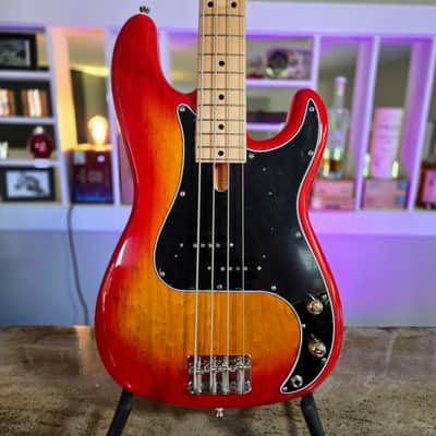 Alleva Coppolo KBP-4: RARE Birdseye Alder body, Maple Fingerboard, and a LP Cherry Burst Finish image 1